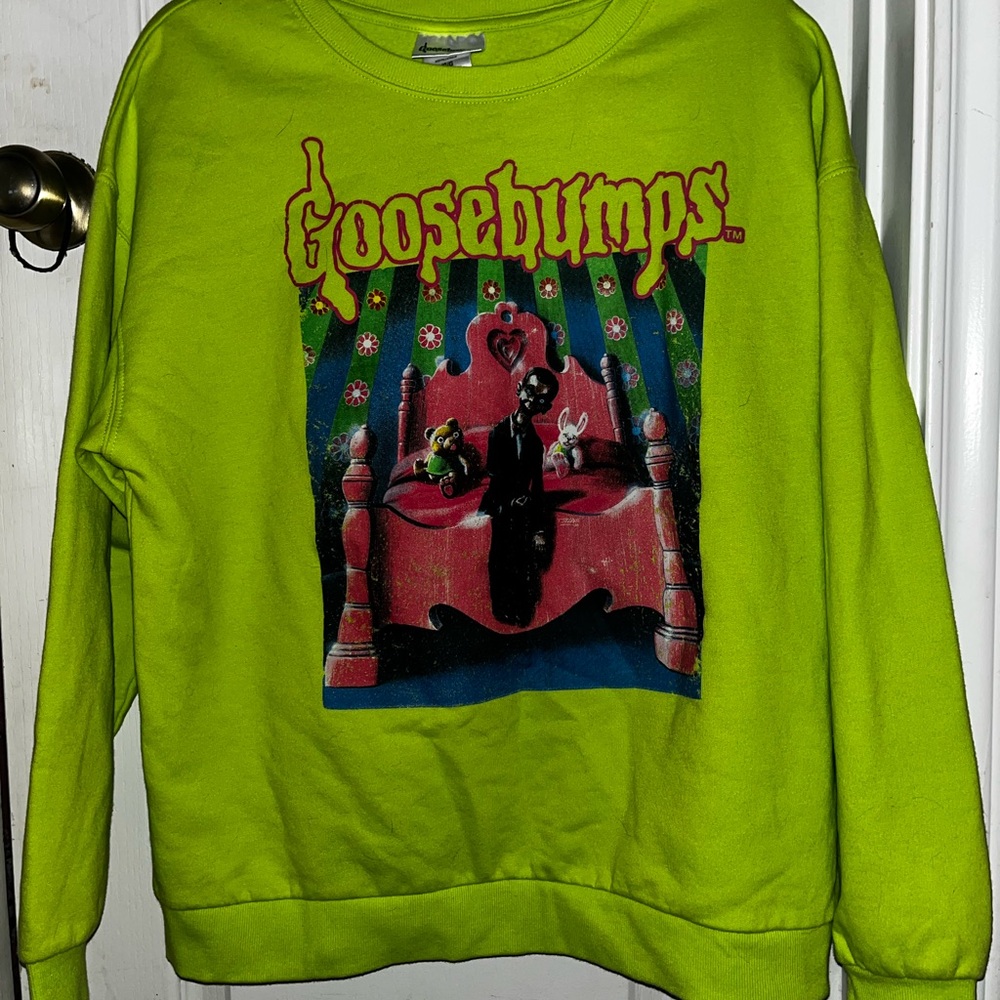 Goosebumps Lime Green Long Sleeve Tee
